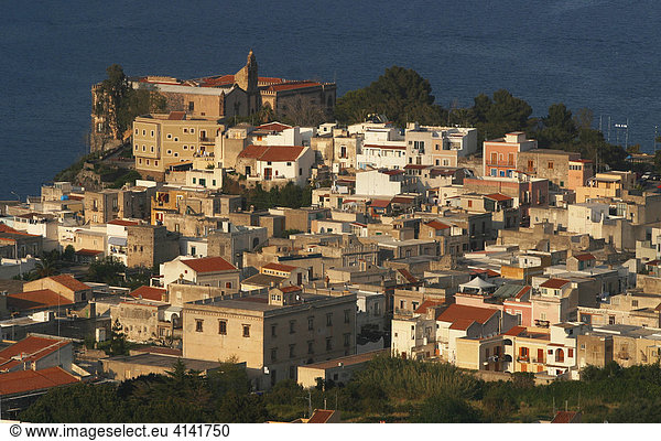 Burgberg von Lipari  Hauptort von Lipari  Liparische Insel  Provinz Messina  Italien