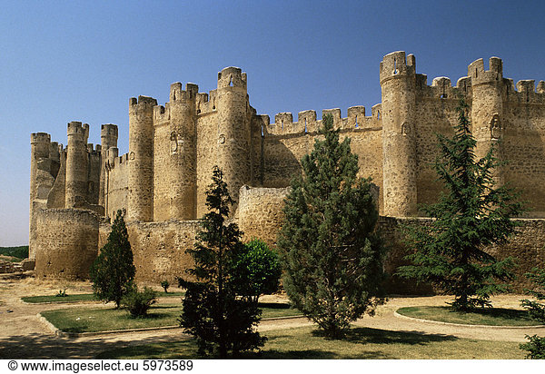 Burgmauern  Provinz Valencia de Don Juan  Leon  Kastilien-Leon  Spanien  Europa