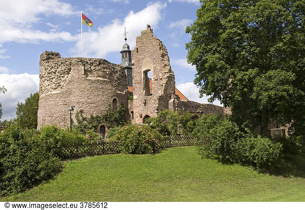 Burgruine in der Altstadt  Dreieichenhain  Hessen  Deutschland