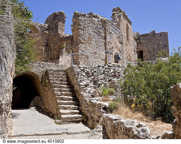 Burgruine St. Hilarion  nahe Girne  Kyrenia  Nordzypern  Zypern  türkischer Teil  Südeuropa  Europa