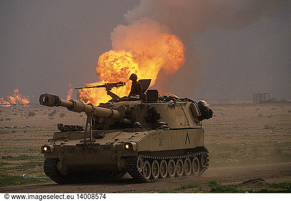 Burning Oil Well  Gulf War