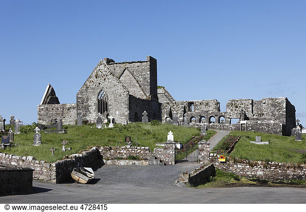 Burrishoole Abbey nahe Newport  County Mayo  Connacht  Republik Irland  Europa
