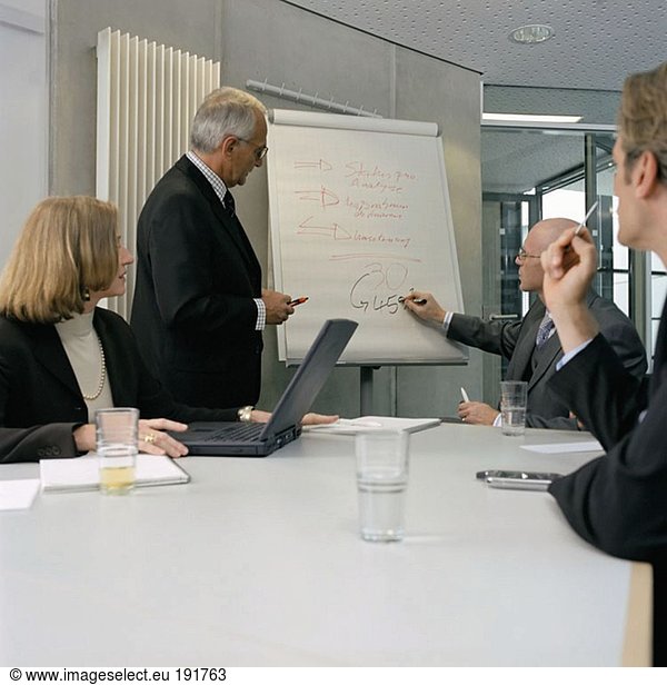 Business people in a presentation