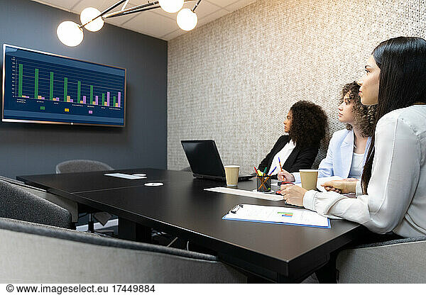 Business Women During Meeting office