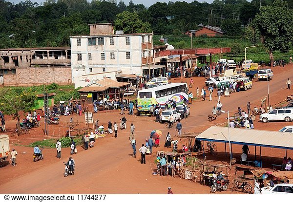 Busy border town of Bumala in Kenya  near the border with Uganda. (Photo by: Wayne Hutchinson/Farm Images/UIG)