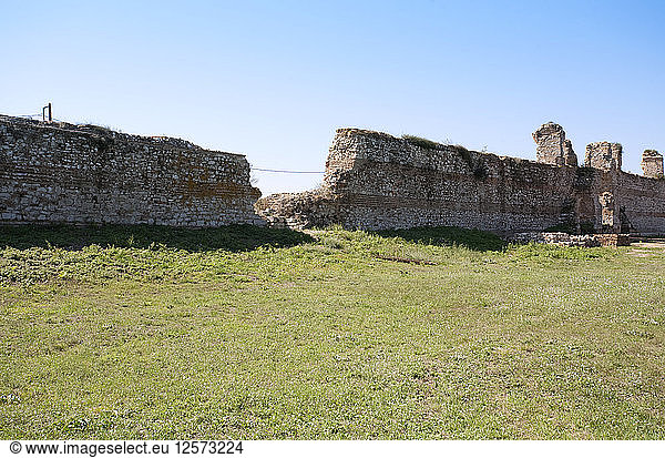 Byzantinische Festungsanlagen  Nikopolis  Griechenland. Künstler: Samuel Magal