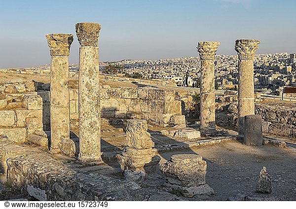 Byzantinische Kirche  Zitadelle von Amman  Amman  Jordanien  Asien