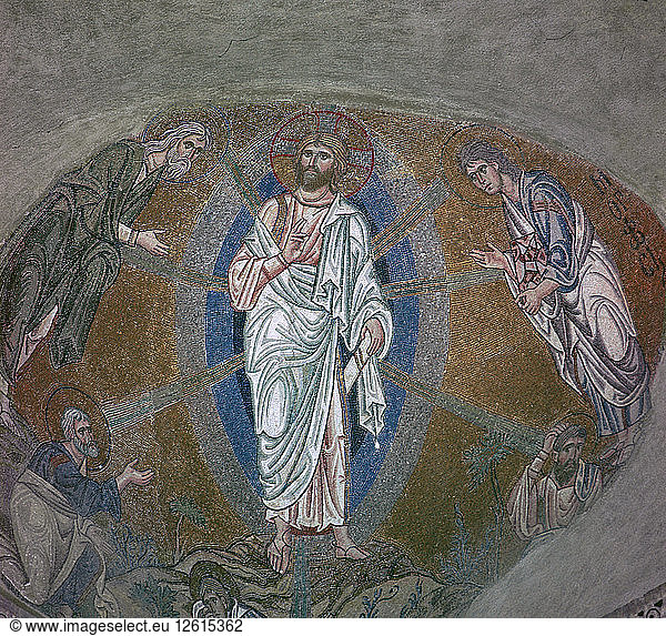 Byzantinisches Mosaik der Verklärung  11. Jahrhundert. Künstler: Unbekannt