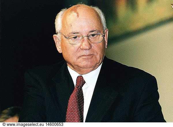 C  Gorbatschow  Michail  * 2.3.1931  sowjet. Politiker (KPdSU)  Portrait  12.9.2000 C, Gorbatschow, Michail, * 2.3.1931, sowjet. Politiker (KPdSU), Portrait, 12.9.2000,