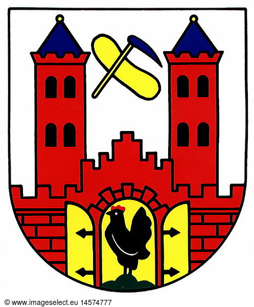 C  SG  Wappen & Embleme  Suhl  Stadtwappen  ThÃ¼ringen  BRD C, SG, Wappen & Embleme, Suhl, Stadtwappen, ThÃ¼ringen, BRD,
