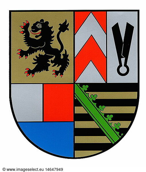 C  Wappen & Embleme  Landkreis Sonneberg  ThÃ¼ringen  BRD C, Wappen & Embleme, Landkreis Sonneberg, ThÃ¼ringen, BRD,