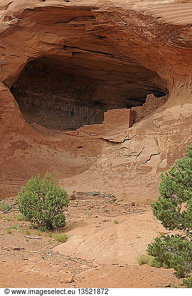 Ca. 800 Jahre alte Ruinen der amerikanischen Ureinwohner  Mystery Valley  Arizona  USA  Nordamerika