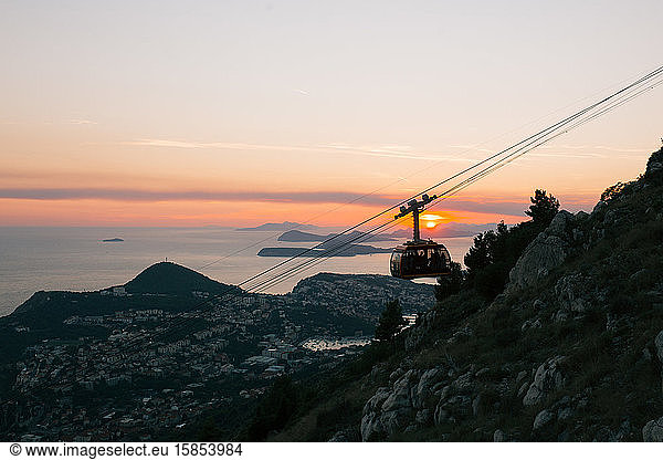 Cable car in Dubrovnik