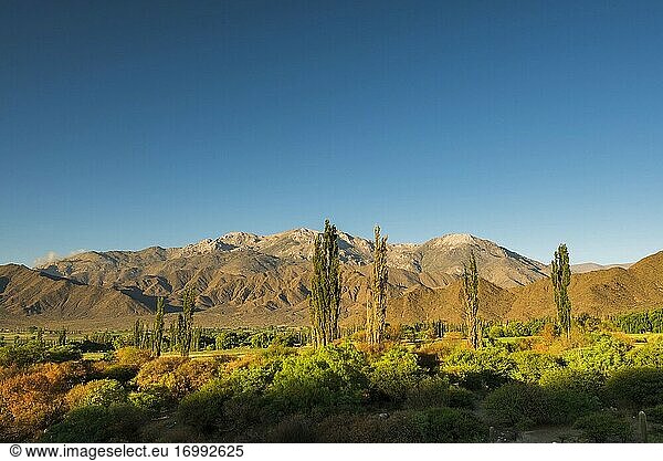 Cachi-Tal im ersten Morgenlicht  Calchaqui-Täler  Provinz Salta  Nordargentinien