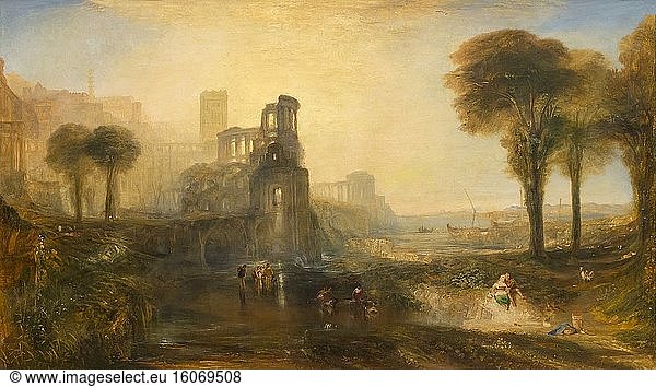 Caligula's Palace and Bridge  by JMW Turner  1831 .