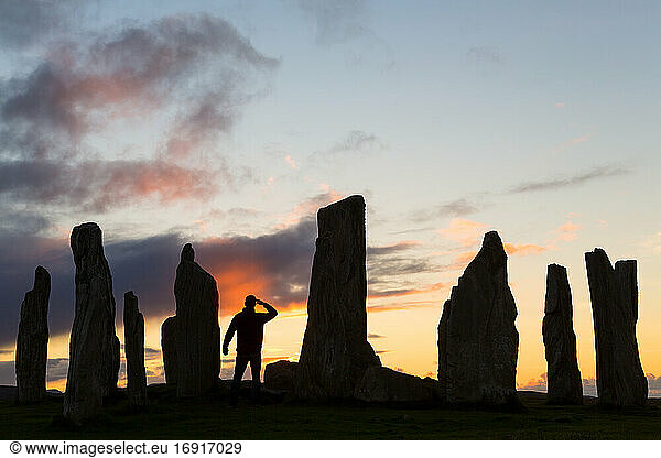 Callanish Standing Stones  Isle of Lewis  Äußere Hebriden  Schottland  Vereinigtes Königreich