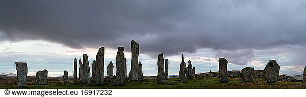 Callanish Standing Stones  Isle of Lewis  Äußere Hebriden  Schottland  Vereinigtes Königreich