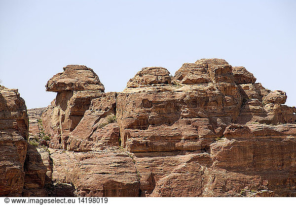 Camel rock  Petra  Jordan  Middle East