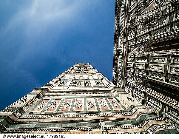 Campanile  Duomo Santa Maria del Fiore  Florence  Tuscany  Italy  Europe