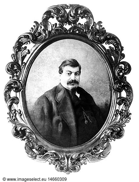 Campari  Gaspare  1828 - 1882  ital. Unternehmer  Portrait  GemÃ¤lde  19. Jahrhundert