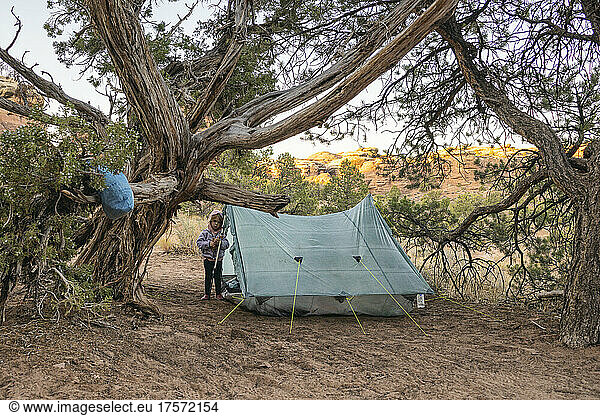 Camping in Canyonlands National Park  Utah