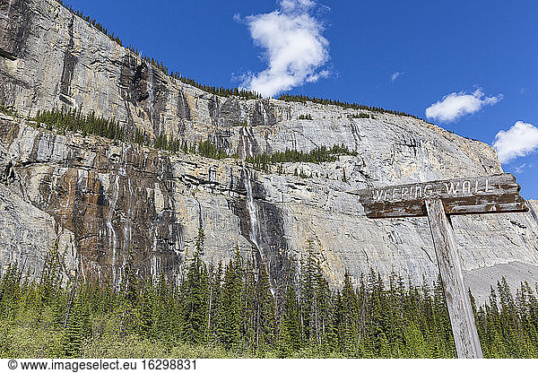 Canada,  Alberta,  Banff National Park,  Weeping Wall