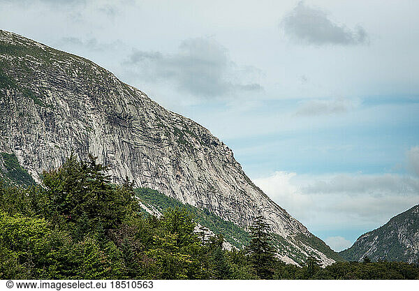 Cannon Cliff in Franconia Notch  New Hampshire