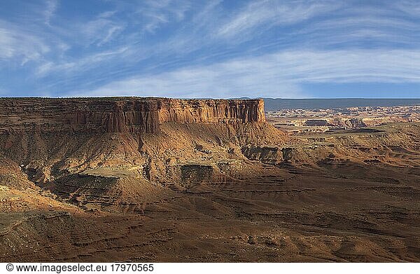 Canyons National Park in Utah  Canyons National Park with blue sky