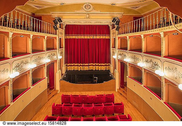 Caporali Theater  Panicale  Umbrien  Italien  Europa