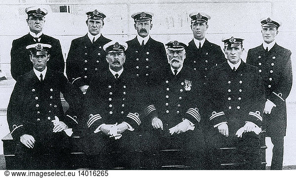 Captain Smith and Officers of RMS Titanic