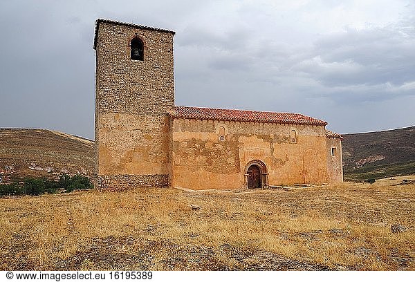 Caracena  Kirche Santa Maria (romanisch  12. Jahrhundert). Provinz Soria  Kastilien und Leon  Spanien.