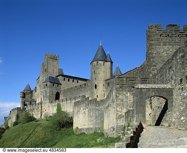 Carcassonne  Citadel  Stadt  Frankreich  Europa  Erbe  Urlaub  Landmark  Languedoc  mittelalterlich  Roussillon  Tourismus  Reisen  Ferienstraße