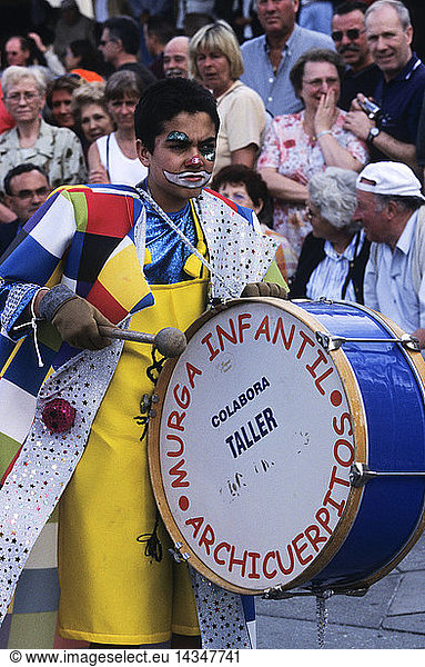 Carnival parade in Santa Cruz  Tenerife island  Canary Islands  Spain  Europe