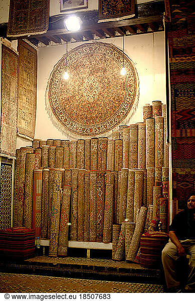 Carpets for sale in the souk