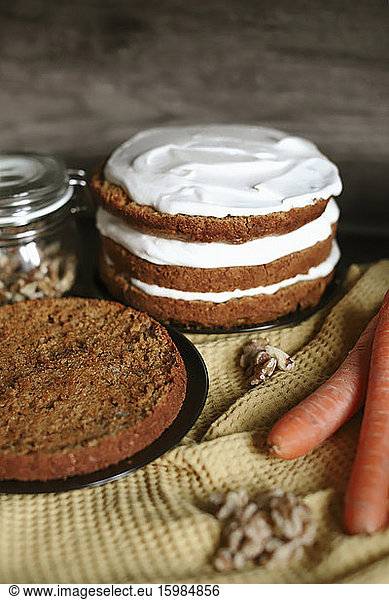 Carrot cake preparation