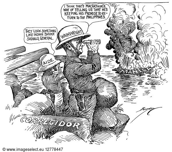 CARTOON: CORREGIDOR CARTOON: CORREGIDOR, 1942. Commentary on the ...