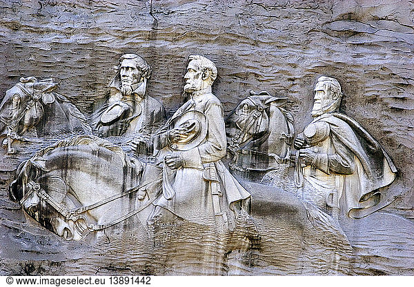 Carving of Stonewall Jackson