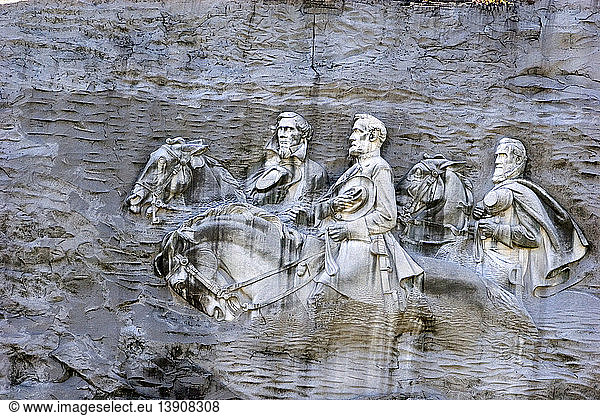 Carving of Stonewall Jackson