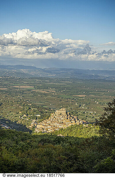 Castello Orsini in Soriano nel Cimino on sunny day