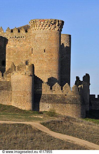 Castillo de Belmonte,  Burg in Belmonte,  Region Castilla-La Mancha,  Spanien