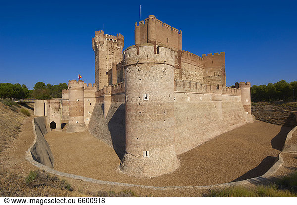 Castillo de la Mota aus dem 15. Jahrhundert Medina del Campo Valladolid Provinz Kastilien-LeÛn Spanien Europa