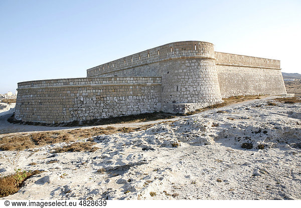 Castillo de San Filipe Cabo de Gata Andalusien Südspanien Spanien Europa