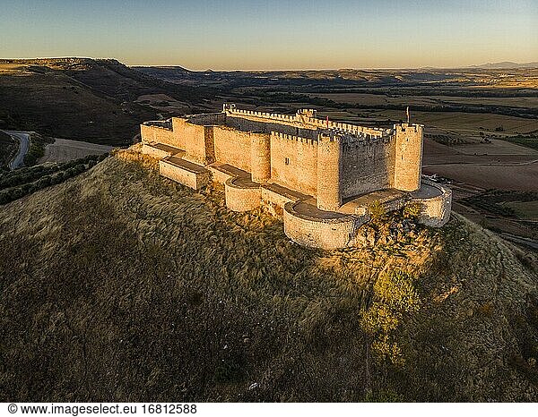 Castillo del Cid Jadraque Provinz Guadalajara Spanien.