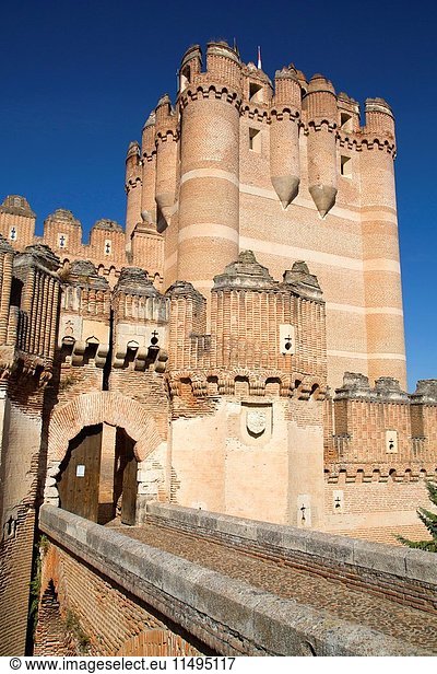Castle of Coca  built 15th Century  Coca  Segovia  Spain