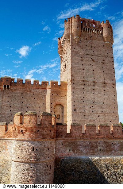 Castle of La Mota  built 12th Century  Medina del Campo  Valladolid  Spain