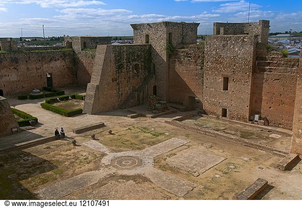 Castle of the Guzmanes - 15th century  Niebla  Huelva province  Region of Andalusia  Spain  Europe.