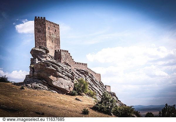Castle of Zafra. Game of Thrones  Tower of Joy. Hombrados  Campillo de Dueñas  Guadalajara  Castilla La Mancha  Spain  Europe.