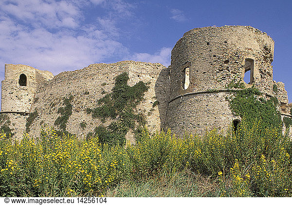 castle ruins  ortona  Italy