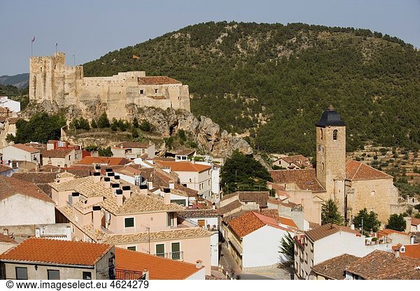 Castle  Yeste  Albacete province  Castilla la Mancha  Spain
