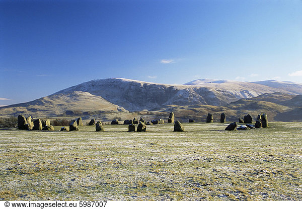 Castlerigg Stone Circle Keswick Cumbria England United Kingdom Europe